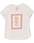Nike Girls Graphic T Shirt Top 10 11 Years Medium White Polyester Ao09