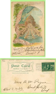 #323 1 Cent Livingston, St Louis Expo Card with Expo Cancel October 18 1904 - Picture 1 of 1