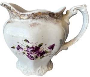 Antigua maceta de cámara Maddocks Lamberton Works siglo XIX porcelana real floral - Imagen 1 de 17
