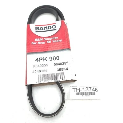 Bando 4PK900 Serpentine Belt Fits 2002-2004 Subaru Legacy, 2003-2006 Subaru Baja - Image 1 of 4