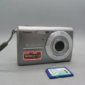 Casio Digital Camera Exilim EX-Z75 7.2MP Silver Tested - Picture 1 of 8