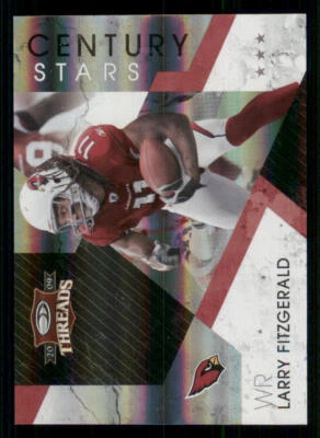2009 Donruss Threads Century Stars Century Proof #10 Larry Fitzgerald /100 - Image 1 of 2