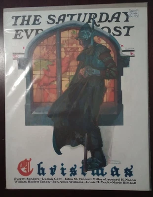 Saturday Evening Post-Norman Rockwell- Dec 6 1930- Cover only --Christmas - Image 1 of 2