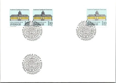 FDC Sweden 1977 - Uppsala - Uppsala Universitet 500 År - A00509 - Image 1 of 2