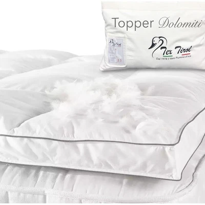TOPPER per Materasso in PIUMINO Oca TEX TIROL © DOLOMITI 50% Piumino Oca / 50% P - Bild 1 von 4
