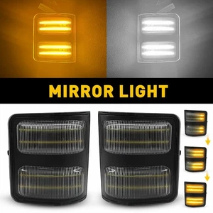 LED Marker Side Mirror Lights 2008-2016 Fits Ford F250 F350 F450 F550 Super Duty - Picture 1 of 13