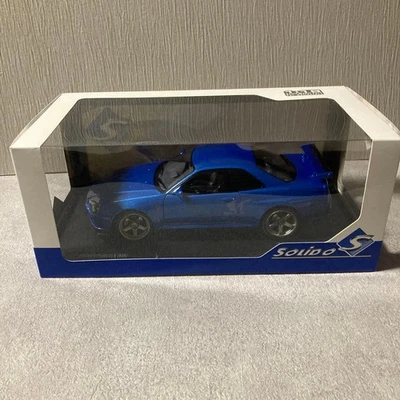 SOLIDO Nissan Skyline GT R34 1/18 Diecast Model Car Collectible Display - Image 1 of 4