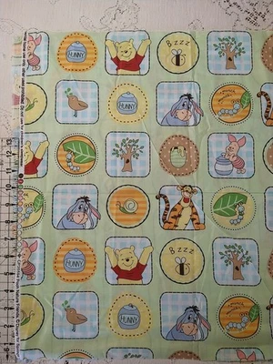 Disney Winnie the Pooh Nature Friends Fabric BTHY 18" x 44" Cotton Springs Creat - Image 1 of 3