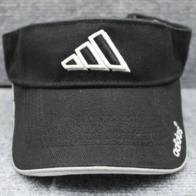 Adidas Gorra Visera Climalite Negro Blanco Logo Ligero Golf Tenis Para Hombres Foto 1 de 4