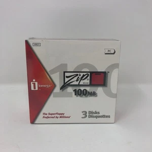 Lot de 3 disques zippés Iomega PC 100 Mo neufs scellés en usine - Photo 1/6