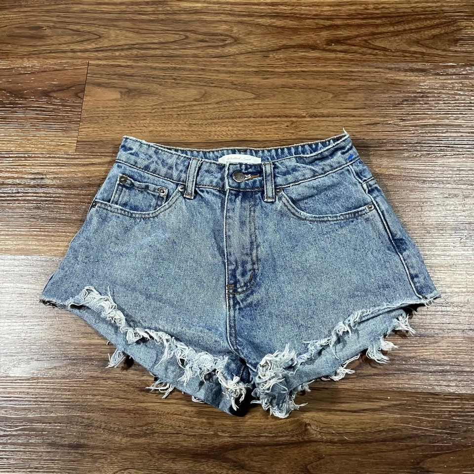 Mustard Seed Distressed Cut off Shorts Casual Blue Cotton Women's Size Small - Image 1 of 4