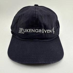 Vintage 1990s 1997 FUKENGRUVEN Hat Cap VW SnapBack Black VTG - Picture 1 of 19