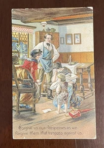 Postkarte Das Vaterunser geprägt religiös vergib uns unsere Verfehlungen - Bild 1 von 5