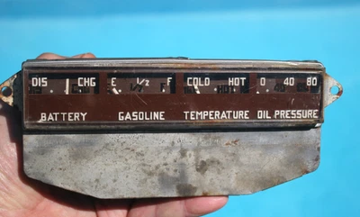 42 1942 Packard Clipper Vintage Gauge Cluster - Amp Aceite Combustible Agua Temperatura Foto 1 de 4