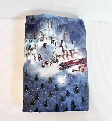 Pottery Barn Adolescente Harry Potter Hogwarts Express Navidad Hoja Plana Completa Percal Foto 1 de 4