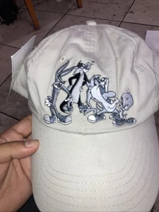 Vintage 90s Looney Tunes Baseball Hat Cap Rare NOS DS SAMPLE 1997 Mega Rare - Bild 1 von 5