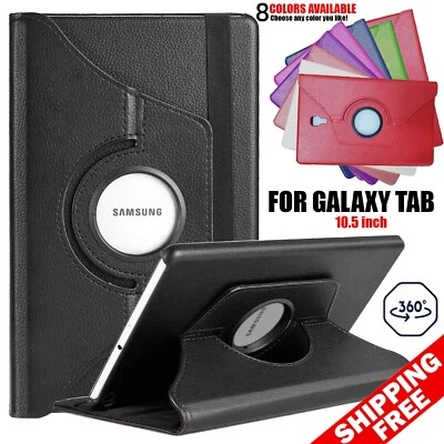 360 Rotating Tablet Case Cover For Samsung Galaxy Tab A 10.5 2018 T590 T595 UK - Image 1 of 4