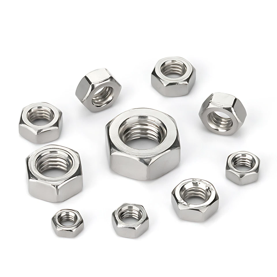 Sechskantmuttern Muttern Mutter DIN 934 Edelstahl Rostfrei A4 V4A, M2 bis M24 - Bild 1 von 1