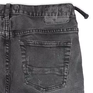 PacSun Jeans Men's Size 32x30 Distressed Comfort Stretch Dark Black Skinny Denim - Picture 1 of 12