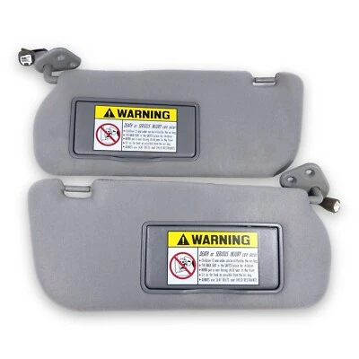 Hyundai Sonata 2000-2005 conjunto de pares de parasoles laterales para conductor y pasajero tela gris Foto 1 de 4