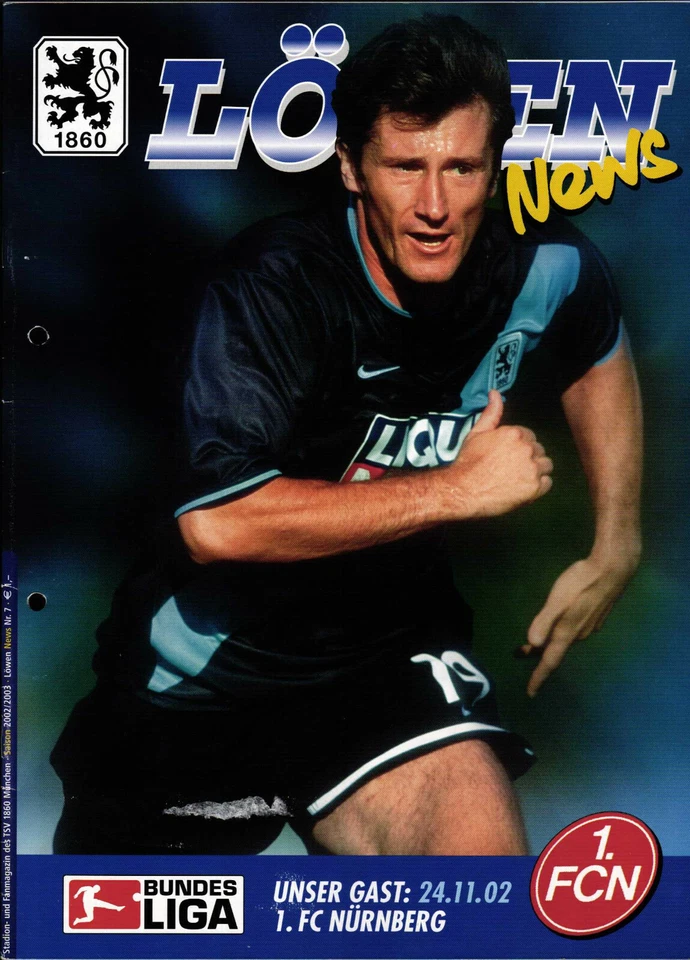 BL 2002/2003 1860 München - 1. FC Nürnberg, 24.11.2002, Interview Markus Schroth - Bild 1 von 1