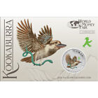 2024 Australian Kookaburra World Money Fair 1Oz Silver Coloured Coin - Free Ship