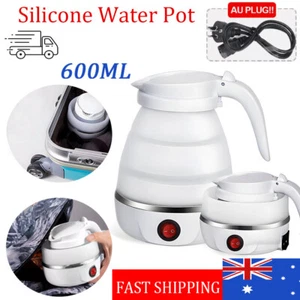 Portable Travel Collapsible Electric Water Kettle Foldable Silicone Water Pot - Picture 1 of 12