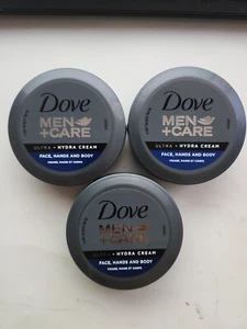 Lote de 3 crema facial, manos y cuerpo Dove Men Care Ultra Hydra 2,53 FL.OZ - Imagen 1 de 2
