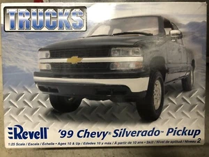 RARE REVELL 1/25 '99 CHEVY SILVERADO PICKUP All Packages Sealed Except Tires Bag - Picture 1 of 2