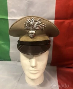BERRETTO PER UNIFORME KAKY CARABINIER ANNI 70 Tg. 58 Fuori Ordinanza - Imagen 1 de 4