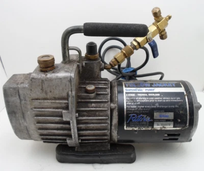 CHAQUETA AMARILLA BOMBA SUPEREVAC 93540 2 ETAPAS - SOBRECARGA TÉRMICA 4 CFM (O18040-1) Foto 1 de 4