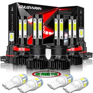 For GMC Acadia 2007 2008 2009 - 2011 2012 6X LED Headlight + Fog Light Bulbs 6k - Bild 1 von 18