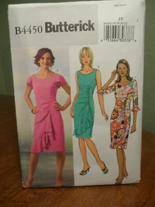 Butterick Muster B4450 Misses Kleid Größe FF 16-18-20-22 UNGESCHNITTEN NOS - Bild 1 von 6