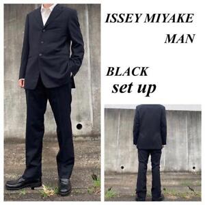 ISSEY MIYAKE setup suit 90's size 48 black from Japan