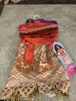 Disney принцесса магазин парков Deluxe Моана размер 4-6 костюм платье вверх Хэллоуин новый - Изображение 1 из 4