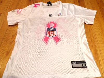 ROPA DEL EQUIPO DE LA NFL PARA MUJER CONCIENCIA DEL CÁNCER CAMISETA DE LOS DENVER BRONCOS CHAMP BAILEY L Foto 1 de 4