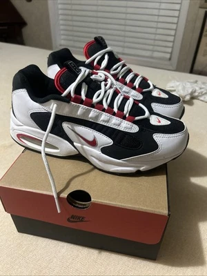 2019 Nike Air Max ‘Triax 96’ Size:9.5 Black-Red (CD2053-105) - Photo 1/4