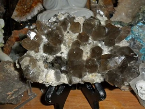 Rauchquarz Kristall Cluster - Bild 1 von 9