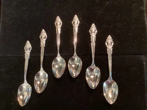 6 International Silver Teaspoons - Empress - Silverplate Flatware - 6” - Picture 1 of 3