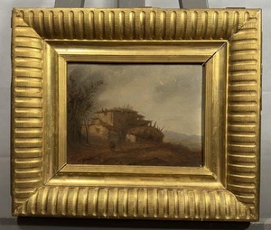 Ancienne huile sur panneau École de Barbizon École Française XVIIIe - XIXe - Picture 1 of 8
