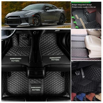 Alfombrillas forro alfombras coche Nissan GT-R 2007-2024 ajuste personalizado Foto 1 de 4