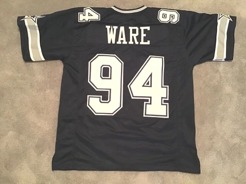 UNSIGNED CUSTOM Sewn Stitched Demarcus Ware Blue  Jersey - M, L, XL, 2XL Cover