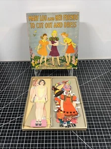 Bambole di carta vintage 1937 Mary Lou & Friends Platt Munk Gladys de Beaulieu 235B anni '30 - Foto 1 di 23