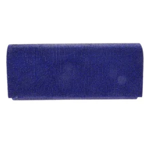Fashion Glitter Fabric Clutch Bag With Rhinestone TLX018-BLU - Picture 1 of 3
