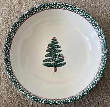 Furio Made In Italy Christmas Tree Sponge Large 10” Serving Bowl