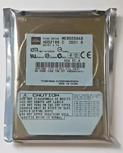 80 GB Ide Toshiba MK8025GAS P-Ata 4200RPM 8MB HDD 2,5 " Internal Hard Drive New - Picture 1 of 1