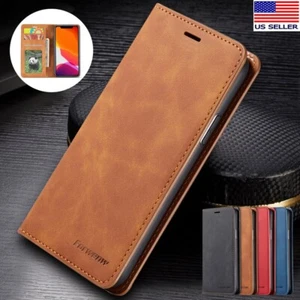 Leder Hülle für iPhone 15 14 13 12 11 Pro Max XS XR 87+ Flip Wallet Handy Cover - Bild 1 von 23