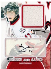 2012-13 ITG Heroes and Prospects Jersey Autographs #MAJD Jason Dickinson Jsy/40