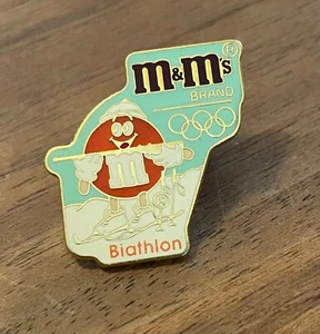 M&Ms Winter Games Biathlon Red M&M Olympic Pin - Picture 1 of 1