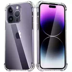 1 PZ Custodia TPU Trasparente Antiurto per iPhone 16 15 14 13 12 Pro Max XR XS - Foto 1 di 11